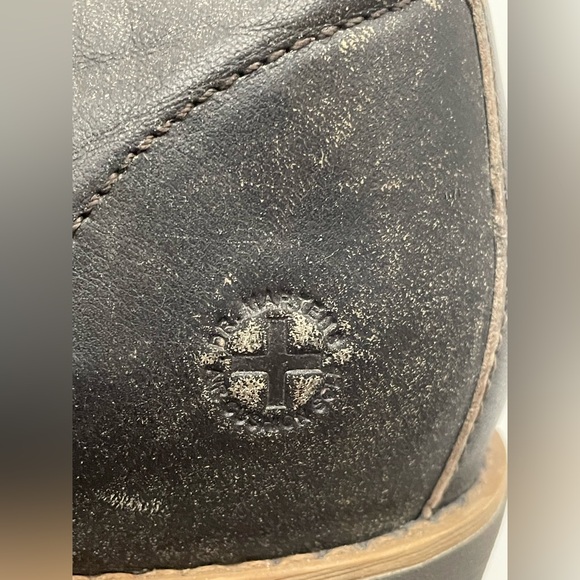 Dr. Martens Lucie Weathered Black Heel lace up leather boots Women’s Sz 9 EUC - Picture 9 of 11